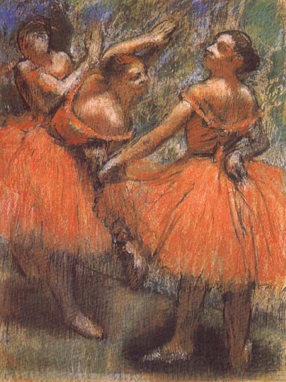 Edgar Degas Dancer in the red Norge oil painting art